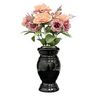 Memorial Cemetery Flower Vase - Real Granite Vase With Stainless Steel Inner