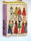 1972 Barbie Clothes Sewing Pattern By Mccalls 3429 - Teen Doll Fashion Pattern  