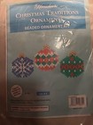 Herrschners Christmas Beaded Ornament Kit  Makes 6  Ornament 