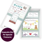 Baby Memory Book W keepsake Box   30 Monthly   Baby First Milestone Stickers    