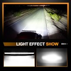 15 20 24 28 33 42 48  Dual Row Led Light Bar Spot Flood Combo Offroad Truck 4wd
