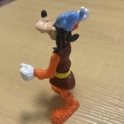 Disney Goofy Figurine With Blue Viking Helmet Hat And Orange Outfit