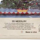 Vintage New Natura 3-d Needlry Christmas Tree Latch Hook Yarn Kit 14 x14 