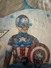 Deluxe Captain America Toddler Costume Size 3t 4t Padded Jumpsuit mask  shield