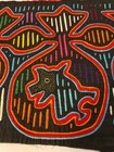 Mola Traditional Textile Kuna Folk Art Panel Original Capybara San Blas Islands