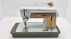Vintage Singer Touch And Sew Model 603 Blue Sewing Machine  Accessories - Tested