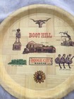 Vtg Dodge City Bamboo Plate Boot Hill Midwest Route 66 Boho Mcm Souvenir Retro
