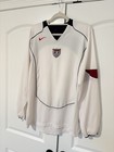 Vintage Usmnt Usa Soccer Nike Home Jersey Long Sleeve 2004 Size Large