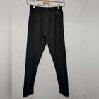Nike Running Tights Black Dri Fit Vintage 2001 Small Drawstring Waist 7 8 Length