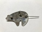 Rick Werito Navajo Native American Bear Sterling Turquoise Brooch Pin Pendant 