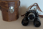 Teleca Vintage Subminiature Camera binocular W  Leather Case