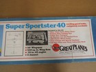 Great Planes The Super Sportster 40 R c Model Biplane Airplane Kit Complete Iob