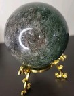 Green Strawberry Crystal Quartz Sphere Ball Reiki Crystal Stone Healing
