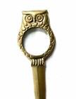 Vintage Brass Metal Letter Opener With Magnifying Glass 9   