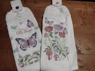 Crochet Top  enjoy The Little Things  Full Hanging Kitchen Dish Towels  2 