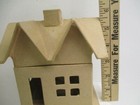 Paper Mache Putz Style House Box - Ready To Paint - 6  Tall   Craft Supply