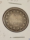 1899 Newfoundland 20 Cents Large 99 Silver Coin