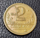 1945 Brazil 2 Cruzeiros Coin
