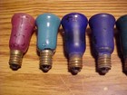 11 Vintage Working Assorted Ge Mazda C6 Christmas Bell Shaped Light Bulbs Lamps
