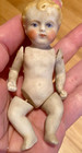 Antique German Miniature All Bisque Baby Doll House Doll 4   