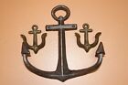 Antique Style Maritime Decor Large Ships Anchor Wall Hooks Set  Anchors Away