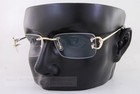 Closeout New Authentic Cartier Eyeglass Frames Ct 0344 o 001 Rimless Gold 53mm