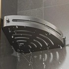 3 Tier Corner Shower Caddy Shelf Bathroom Corner Bath Storage Holder With 6 Hook