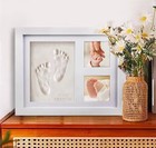 Baby Hand Footprint Kit Clay Frame Newborn Keepsake Gift Memory