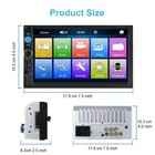 7  Din Touchscreen Car Stereo Dvd Bluetooth Stereo Mp5 Mp3 Player   Rear Camera
