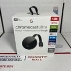 Google Chromecast Ultra 4k Digital Media Streamer -new   Sealed - Same Day Ship