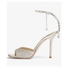 Womens Fashion Open Toe Diamante Ankle Strap Stiletto High Heel Sandal Shoes New