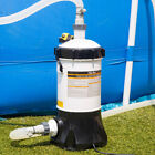 Xtremepowerus Pool Filter Cartridge System For Above Ground Pool W built-in Pump