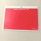 Oem Original 1987 Honda Trx125 Fourtrax 125 Owner s Manual Nos New Old Stock