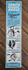 1957 Zebco Model 44  33  11 Fishing Reels Original Vintage 2 5 x10  Print Ad