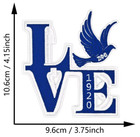 Zeta Phi Beta - Sorority - 1920 - Dove Love - Embroidered Iron-on sew-on Patch