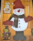 Butterick Pattern 3326 Seasonal Door Decorations Bunny Witch Snowman Uncut