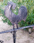 19th Century Copper Rooster Chicken Farm Weathervane-very Nice-patina 