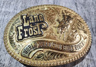Gist Lane Frost World Champion Bull Rider Belt Buckle Rare Made In Usa