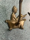 2 Vintage Brass Bathroom Hooks Bathing In Tub Robe Towel Hook His   Hers