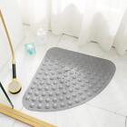 28x28 Inch Corner Shower Mat Non Slip Triangle Bathroom Mats With Suction Cups
