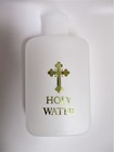Gold Stamped  empty  Holy Water Bottle 4 5  - Holds 4oz - 1960