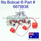 Hydraulic Male Ffi Fi Drain Quick Coupler   Cap For Bobcat 6679838 3 8  4bd4fi