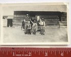 Western Cowboy Cowgirl Vintage Snapshot Photograph Small Very Old Photograph
