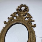 Vintage Cast Bronze Ornate Wall Mirrors - Pair Of Heavy Florentine Baroque Style