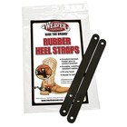 Weaver Leather Heel Straps With Rubber - 8    Length - Durable Black Rubber And