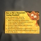 Nickelodeon Kids Pick The President Voting Phone Card  Post Cereal 1997 Vintage
