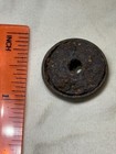 Antique Floral Design Brass Button With Iron Back