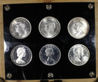 Canadian Commemorative Silver Dollar Set Blanchard 1935 - 1967 6 Coins