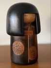 Japanese Creative Kokeshi Doll By Sansaku Sekiguchi 21 Cm Wooden Folk Art