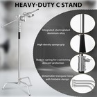 Sh C Stand With Boom Arm  Heavy Duty Photography Light Stand  10 8ft Stainles   